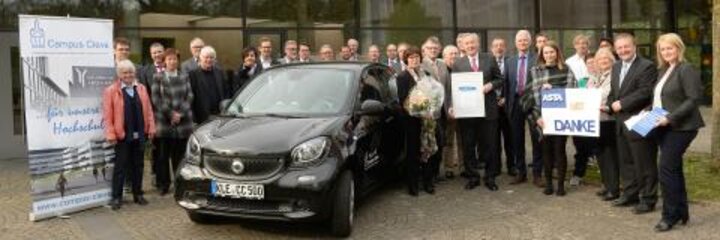 Förderverein der Hochschule Rhein-Waal – Campus Cleve e.V. zeichnete scheidende Präsidentin aus: