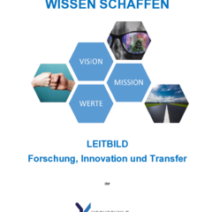 Broschüre Leitbild Forschung und Wissenstransfer