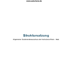 Download Struktursatzung AStA