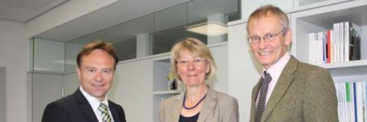 Hochschulpräsidentin Dr. Heide Naderer zum Antrittsbesuch bei Landrat Dr. Kai Zwicker
