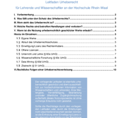 Leitfaden Urheberrecht für Forschende