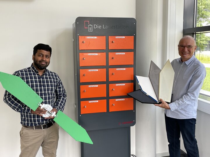 Wind helps charging mobile phones