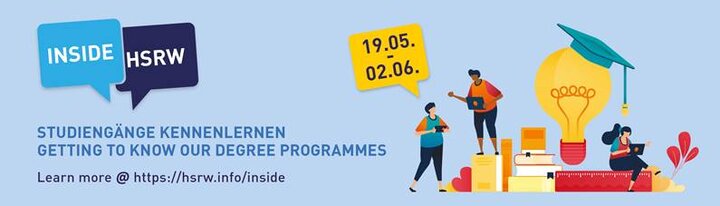 Inside HSRW – find out about our degree programmes