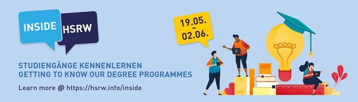 Inside HSRW - lerne unsere Studiengänge kennen