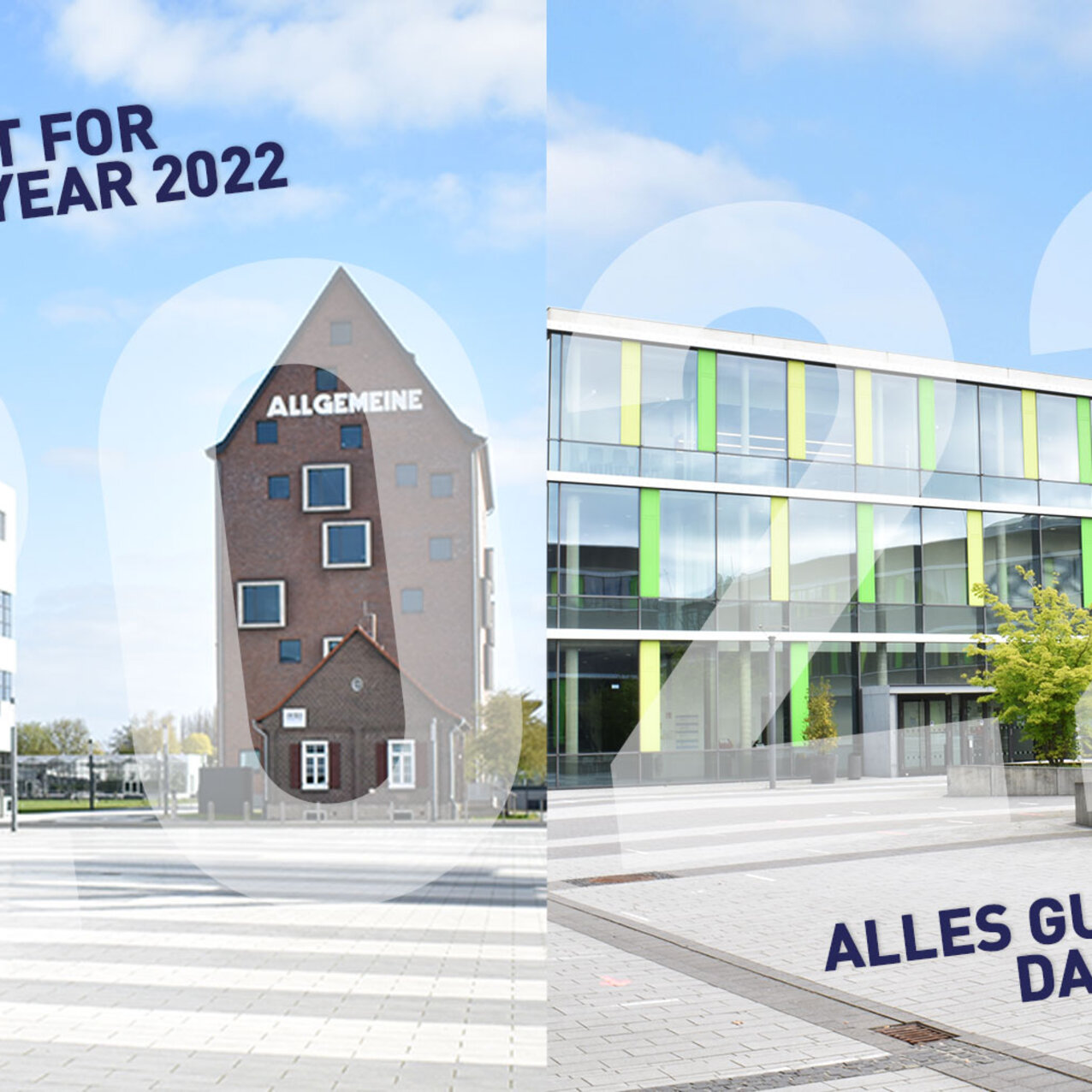 Die Hochschule Rhein-Waal wünscht alles Gute für das Jahr 2022