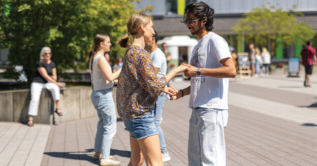 Many interested visitors attended the open day at the Kamp-Lintfort campus