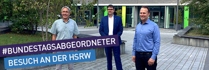 Besuch des Bundestagsabgeordneten Kai Gehring  an der Hochschule Rhein-Waal