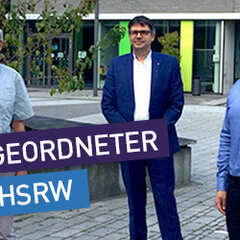 Besuch des Bundestagsabgeordneten Kai Gehring  an der Hochschule Rhein-Waal