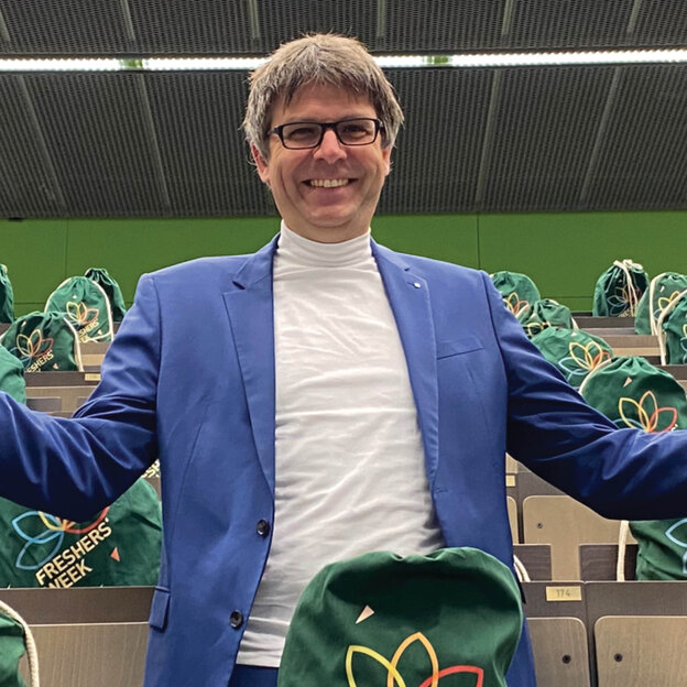 Erstsemesterbegrüßung - Campus Kamp-Lintfort, Hochschulpräsident Dr. Oliver Locker-Grütjen @HSRW_Victoria Grimm