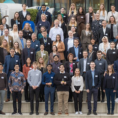 Germany Scholarship holders with representatives from funding organisations and HSRW