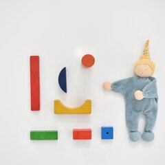 Various toys on a white table