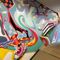 A Colourful Ascent – Art Meets the Stairwell