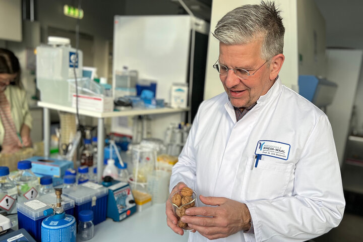 Walnussschalen als Inhaltsstoffe für Kosmetika: Hochschulprojekt erforscht mit Kalkarer Unternehmen Alternativen zu Mikroplastik