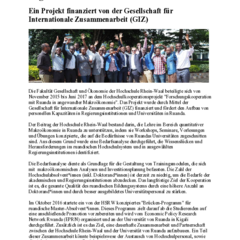 Forschungskooperation mit Ruanda