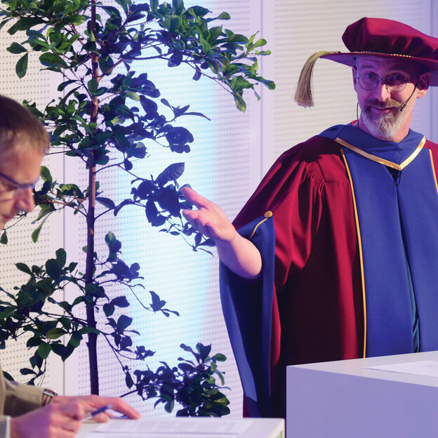 Von links nach rechts: Prof. Dr. Peter Simon, Prof. Dr. William Megill