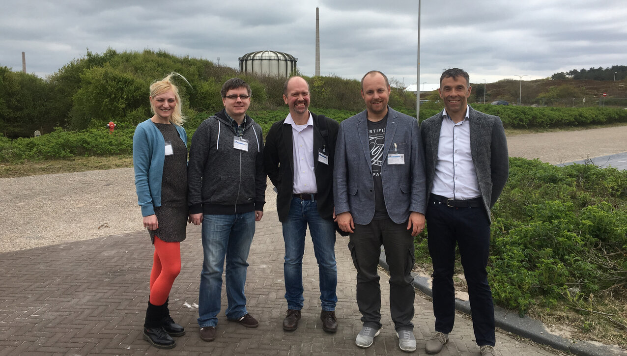 From left to right: Jenny Lüde, Sven Nehls, Prof. Dr Zimmer, Prof. Petri, Darren McGarry