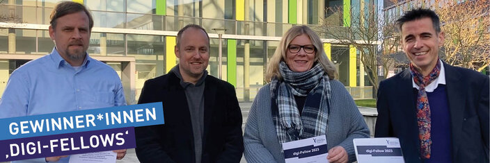 Gewinner*innen der Programmlinie ‚digi-Fellows‘ an der  Hochschule stehen fest