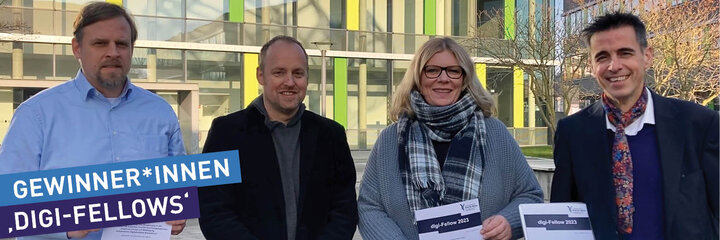 Gewinner*innen der Programmlinie ‚digi-Fellows‘ an der  Hochschule stehen fest