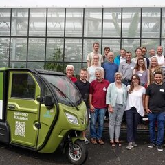 The NRW Agroforestry Network met, at the invitation of the Agroforestry Real-World Laboratory as part of the TransRegINT project, in the tropical greenhouse with its teaching and demonstration gardens at Rhein-Waal University of Applied Sciences.,