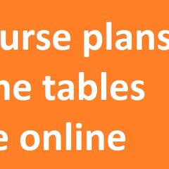 Course plan for winter term