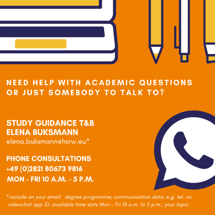 Whom to address on study related questions?