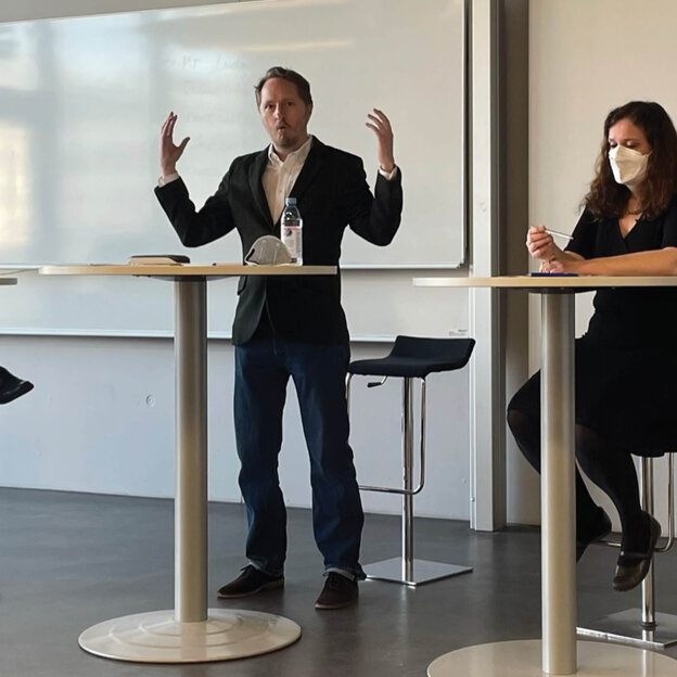 Von links nach rechts: Prof. Dr. Jakob Lempp, Prof. John Henry Dingfelder Stone und Prof. Dr. Eva Maria Hinterhuber
