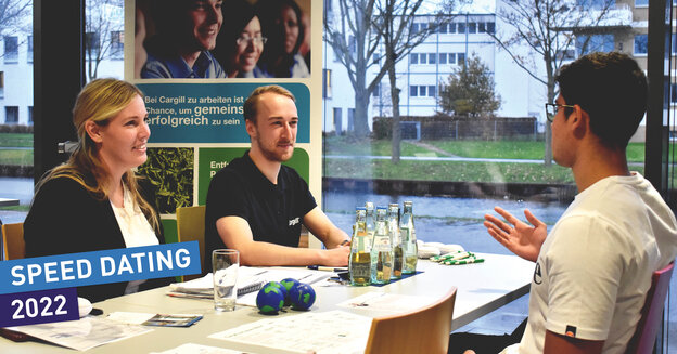 A speed-dating event organised by the Förderverein Hochschule Rhein-Waal e.V. brought students and local businesses together