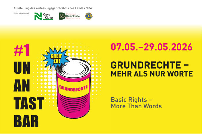 „Mehr als nur Worte“: Ausstellung zu Grundrechten an der Hochschule