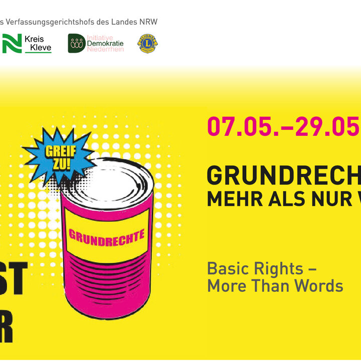 „Mehr als nur Worte“: Ausstellung zu Grundrechten an der Hochschule