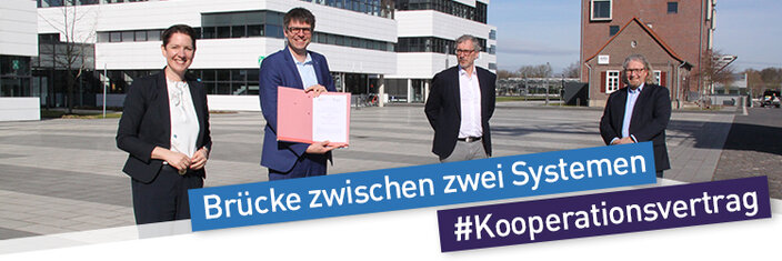 „Brücke zwischen zwei Systemen“: Hochschule und Berufskolleg unterzeichnen Kooperationsvertrag