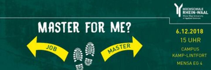 Master for me? – Informationstag an der Hochschule Rhein-Waal (PM)
