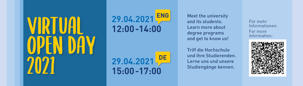 Virtual Open Day – University opens its digital doors on 29 April 2021