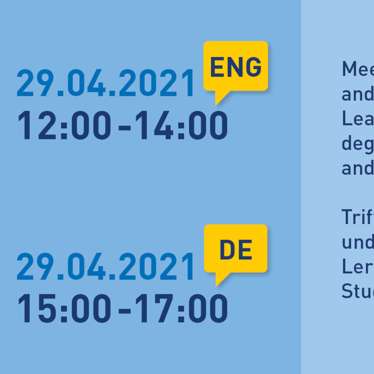 Virtual Open Day – Hochschule öffnet digitale Türen am 29. April 2021