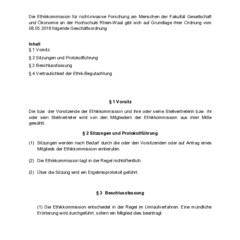 Geschäftsordnung Ethikkommission FGÖ