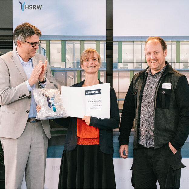 (v.l.n.r.): Prof. Dr. Oliver Locker-Grütjen, Prof. Dr. Steffi Wiedemann, Prof. Dr. Jörg Petri