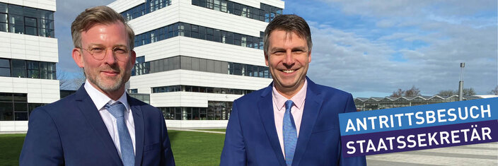 Antrittsbesuch: Staatssekretär Dr. Dirk Günnewig an der Hochschule Rhein-Waal