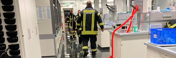 Wasserschaden im Gebäude der Fakultät Life Sciences