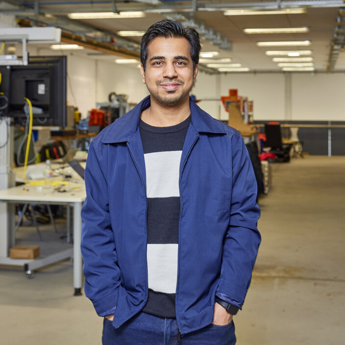 Kumar Ritwik Roushan aus Indien Portraitbild Kumar Ritwik Roushan im FabLab
