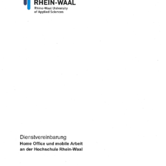 Dienstvereinbarung Home Office und mobile Arbeit