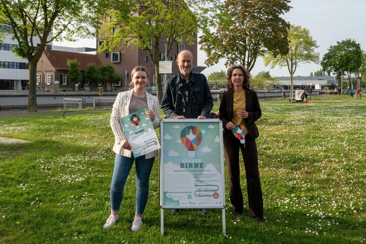 v.l.n.r. Lina Kersten, Dirk Posdena, Pascale van Koeverden