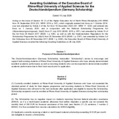 Guidelines for the Deutschlandstipendium