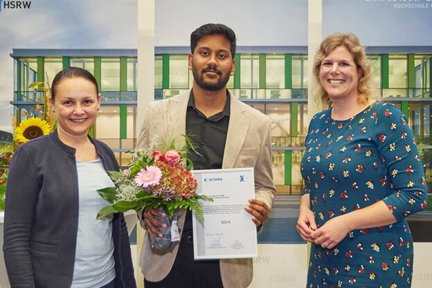 From left to right: Lena Neumann, Sivakumar Shreevarshan and Eva Folkerts