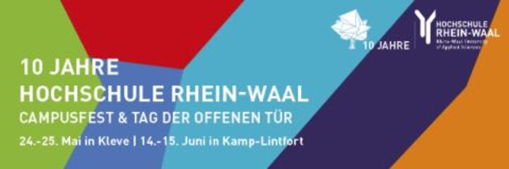 Zehn Jahre Hochschule Rhein-Waal mit Campusfest und Tag der offenen Tür