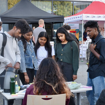 The Kleve campus at the Freshers’ Market.