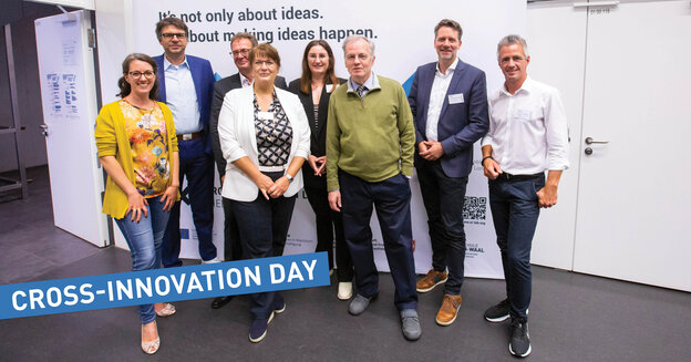 From left to right: Kersting Helmerdig, Dr Oliver Locker-Grütjen, Dr Jörg Liebe, Prof. Dr Ellen Enkel, Eva de Schrevel, Dr Reiner Nikula, Christian Buchholz, Prof. Dr Karsten Nebe
