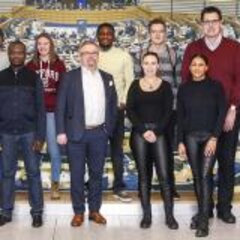 Students visit the European Parliament and present a data protection app