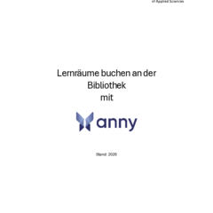 Das Dokument enthält detaillierte Informationen zur Raumbuchung mit dem Tool anny in deutscher Sprache.