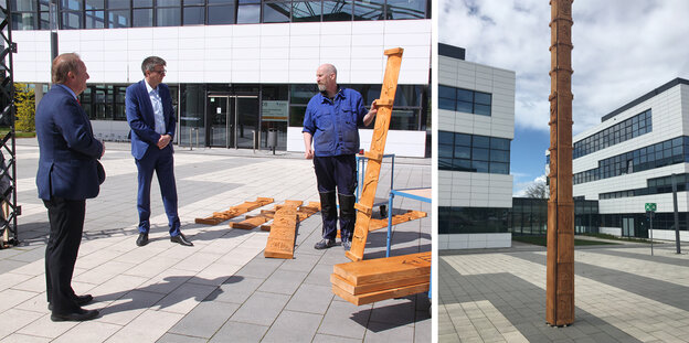 Maypole erected on the Kleve campus