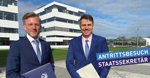 Inaugural visit: State Secretary Dr Dirk Günnewig at Rhein-Waal University of Applied Sciences