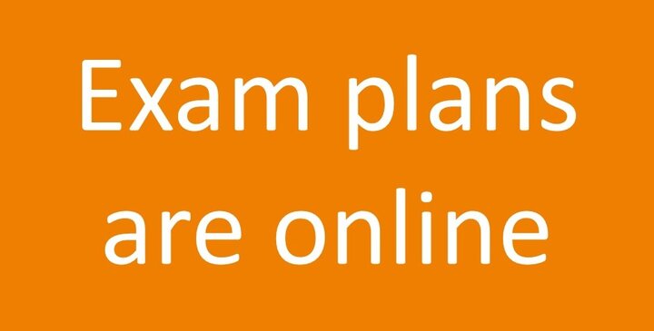 Exam timetables for July